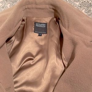 Hilary Radley size 6 beige alpaca jacket